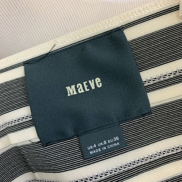 Maeve black and white bandage top dress 4 - Picture 6 of 8